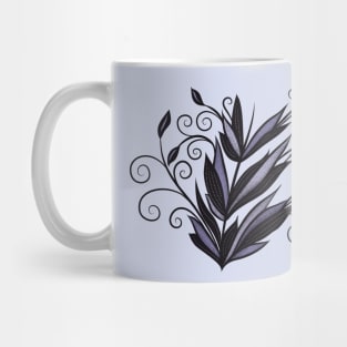 Gothic plant floral swirl and flourish nature lover Mug